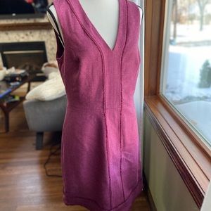 Banana Republic Dark Pink Herringbone Sheath Dress